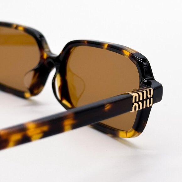 NEW MIU MIU MU11ZSF VAU2Z1 HAVANA WOMEN SUNGLASSES MU11ZS VAU2Z1 - Picture 7 of 10